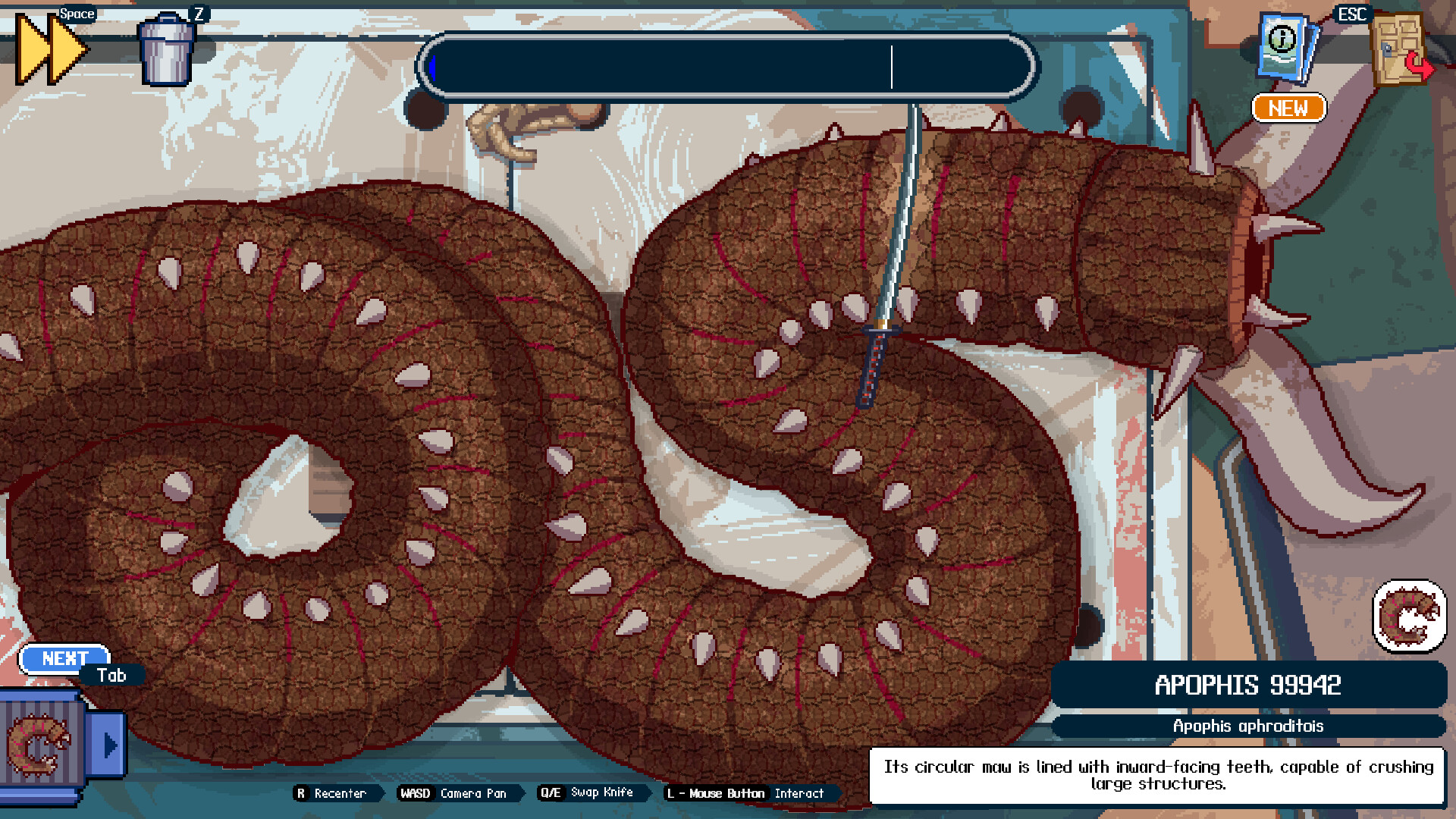 Apophis 99942, a giant serpent encountered in Scale the Depths